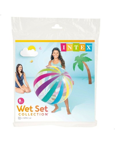 Intex Jumbo Pelota de Playa Ø 107cm PVC - Set 24 Unidades Diversión Veraniega
